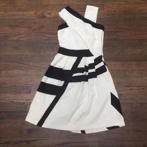 Reiss Black and White Cocktail Dress